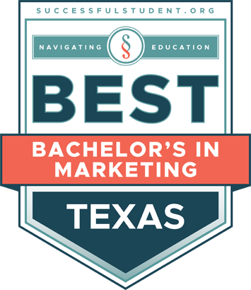 The Best Bachelor’s Degrees in Marketing in Texas's Badge