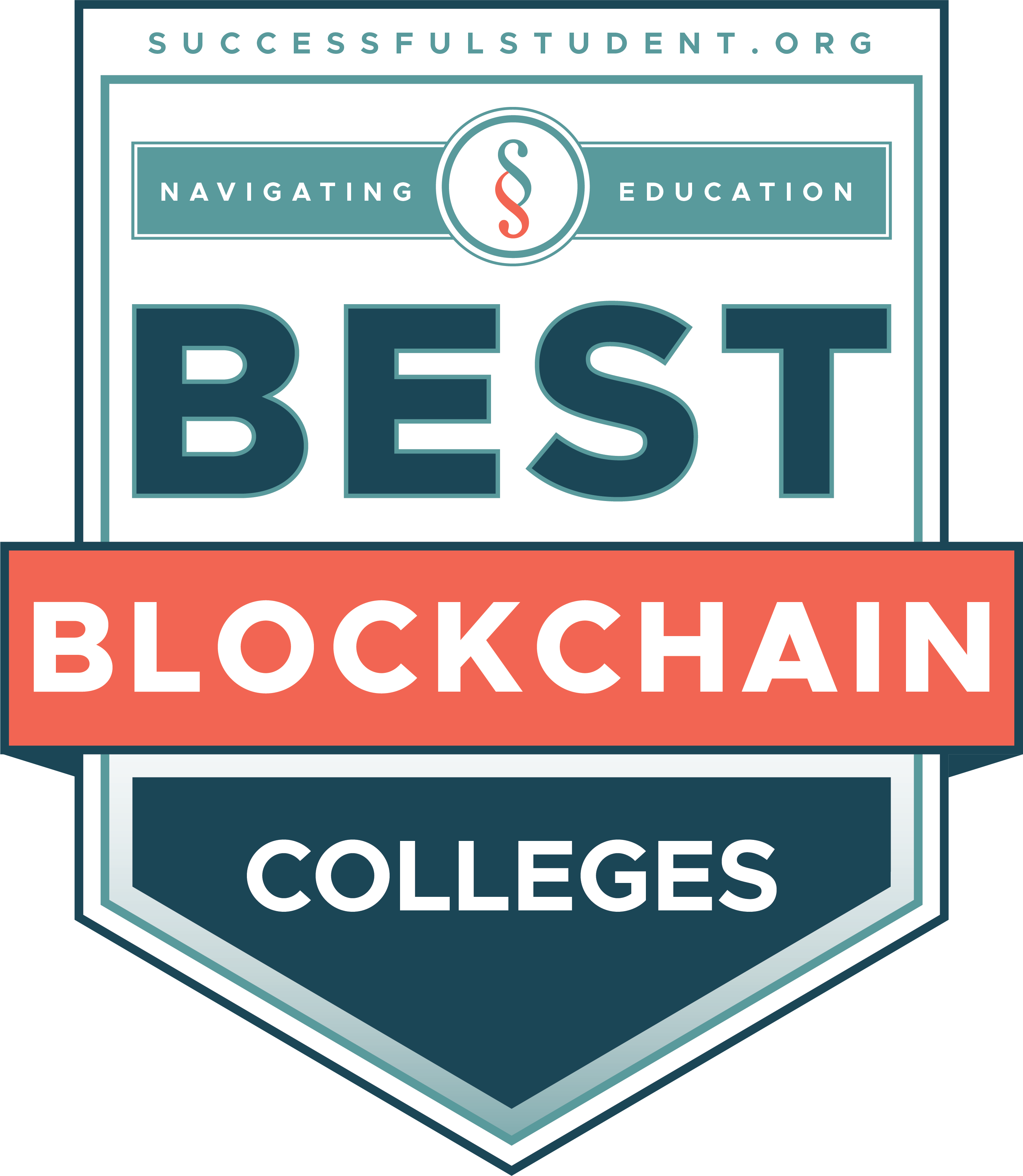 The Best Colleges For Cryptocurrency and Blockchain Education's Badge