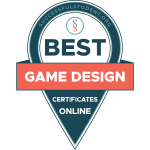 The Best Online Certificate Programs in Game Design's Badge