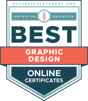 The Best Online Graphic Design Certificates Badge