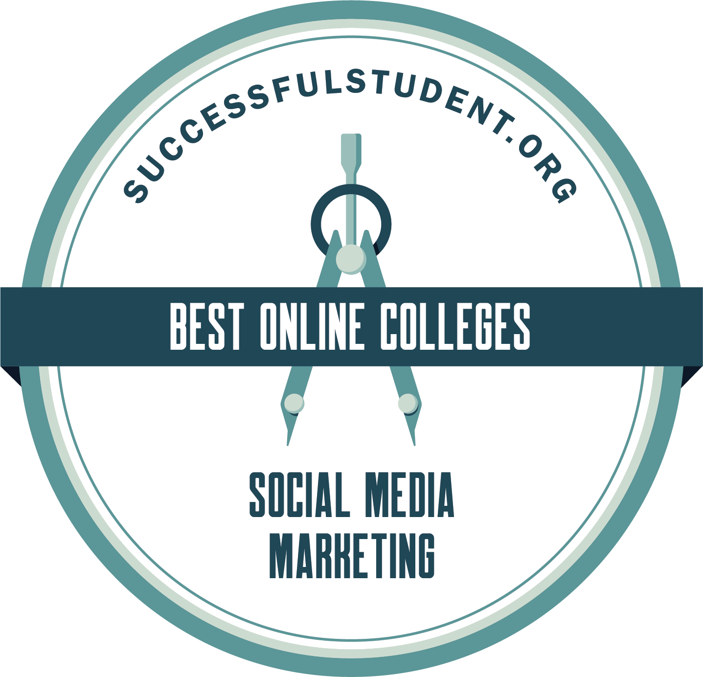 The Best Social Media Marketing Degrees Online's Badge